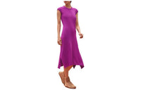 HERMES Short-Sleeved Dresses Women's Purple