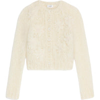 CELINE Embroidered Cardigan In Mohair