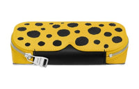 LOUIS VUITTON Yayoi Kusama Collaboration Cow Leather Eyeglass Pouch Unisex Yellow/Black