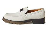 HERMES Loafers Women's White