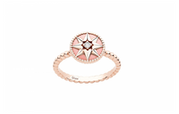 DIOR Diamond, Opal 18K Rose Gold Rings Women's Pink