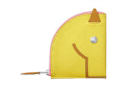 HERMES Mysore Goat Skin Coin Purse Women's Lime With Caramel