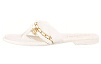 CHANEL Stylish Sandals Women's White