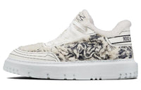 DIOR Addict Stylish Skateboarding Shoes Women's White Coffee Color