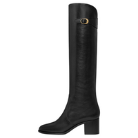 CELINE Garance Knee high Boots Women's Black