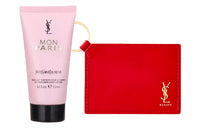 SAINT LAURENT Reverse Paris Women's Body Lotion Sample Sets Moisturizing 50ml+Red Key Ring Mirror