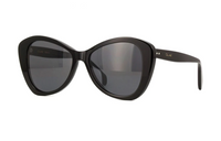 CELINE Acetate Irregular Shape Sunglasses Unisex Black