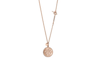 HERMES 18K Rose Gold Diamonds Necklaces Unisex Rose Gold