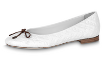 LOUIS VUITTON NINA Ballet Dance Casual Shoes Women's White