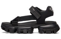 PRADA Cloudbust Thunder Sandal Black Nylon
