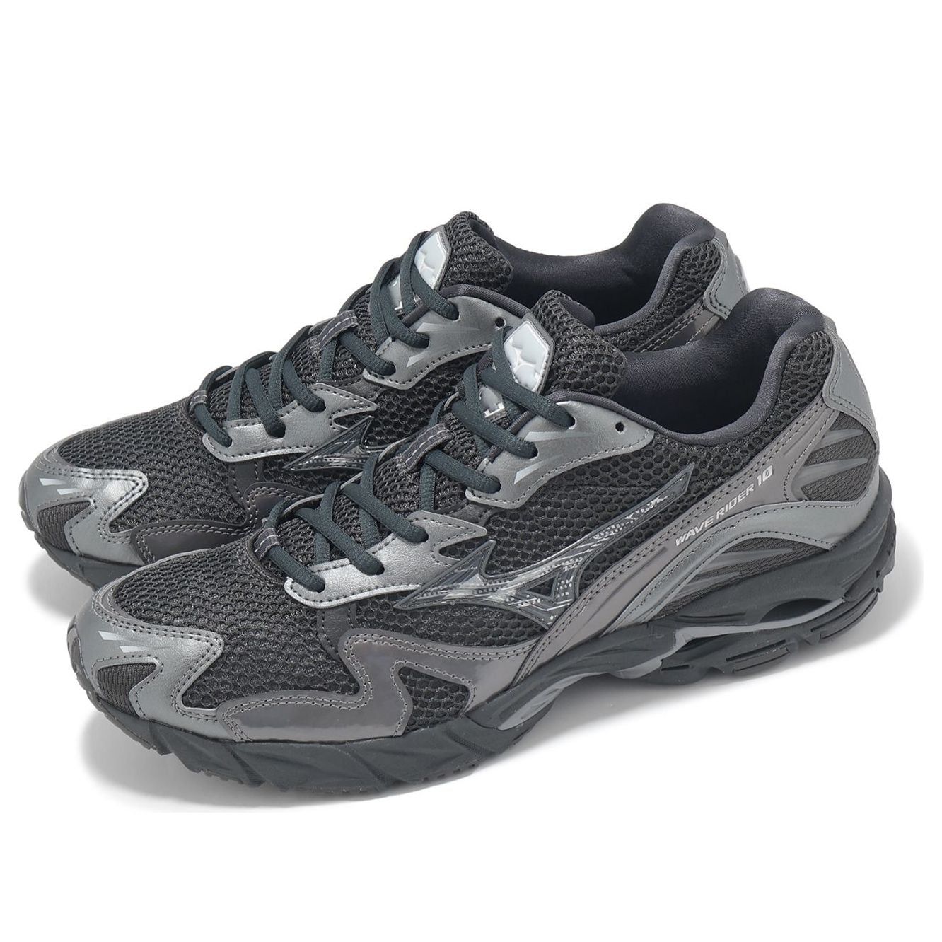 Mizuno Wave Rider 10 'Black Sand Metallic Grey' D1GA243108
