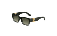 LOUIS VUITTON Rectangular Sunglasses Unisex Black