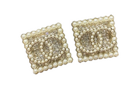 CHANEL Stud Earrings Women's Gold