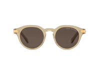 LOUIS VUITTON Plate Frame Irregular Shape Sunglasses Men's Brown