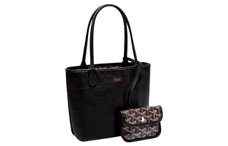 GOYARD Anjou Canvas With Leather Combo Bag Tote Shoulder Bags Handbags Mini Women's Pink
