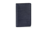 LOUIS VUITTON Epi Leather Coin Purse Card Holder Wallet Men's Dark Blue