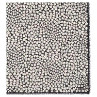 SAINT LAURENT Cashmere Knit Scarves Women's Gray