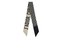 DIOR Silk Scarves Unisex Sea Blue