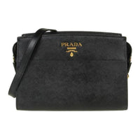 PRADA Calfskin Crossbody Bag Shoulder Bag Women's Black