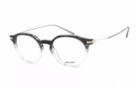 PRADA Acetate Round Eyeglass Frames Men's Gray