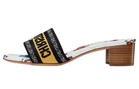 DIOR Dway Stylish Sandals Women's White Black Yellow