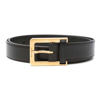 SAINT LAURENT Leather-loop Belt
