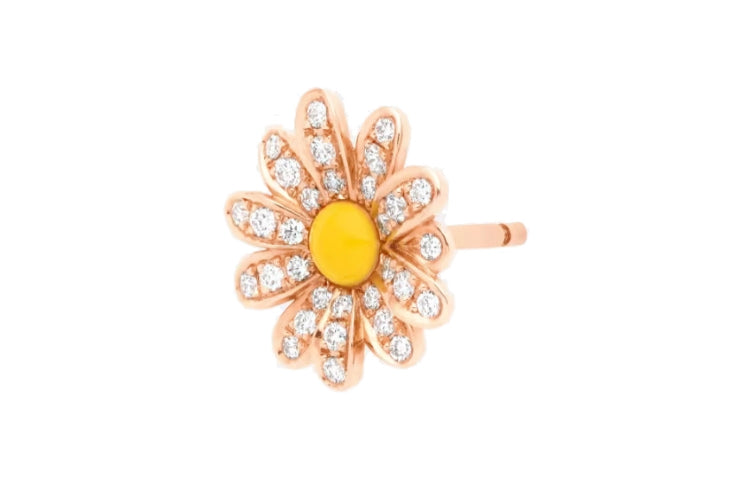 DIOR 18K Rose Gold, Diamond Stud Earrings Women's