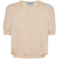 PRADA Short-sleeved Cashmere Cardigan