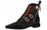 LOUIS VUITTON Jumble Fashion Ankle Boots Women's Black