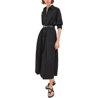 HERMES SS24 Long-Sleeved Dresses Women's Black