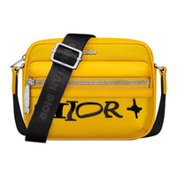 DIOR Technical Fabric Messenger Bag, Shoulder Bag, Crossbody Bag Mini Men's Yellow