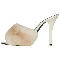 SAINT LAURENT Stylish Sandals Women's Ecru