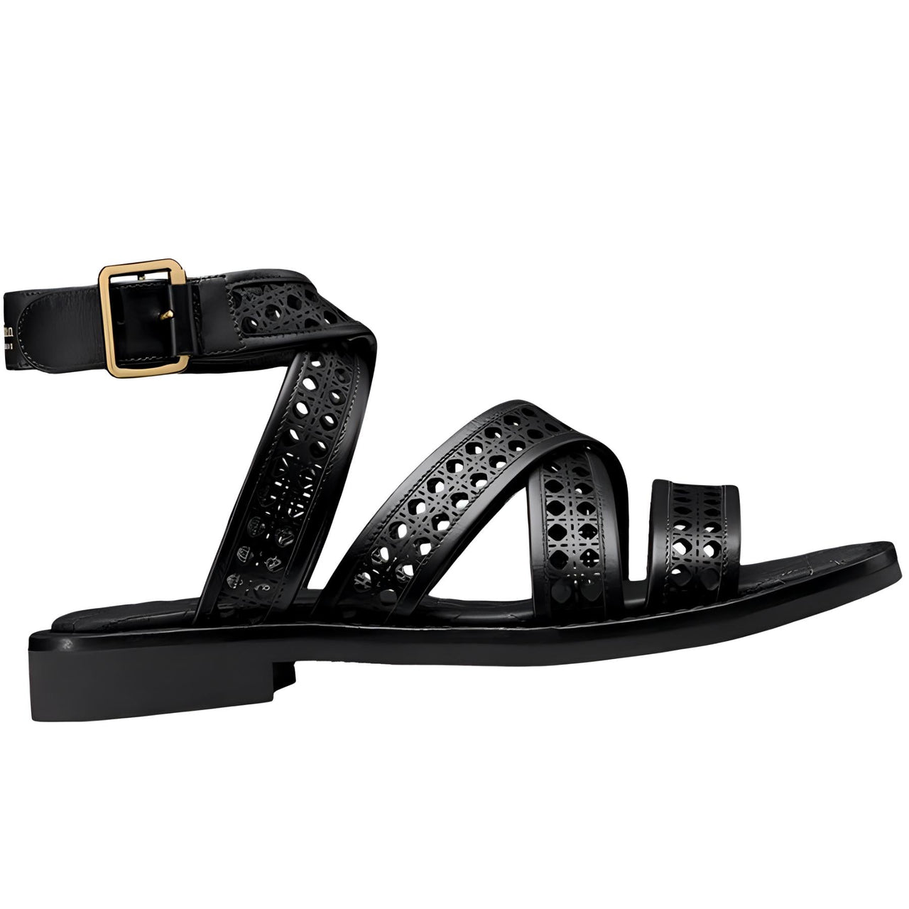 DIOR D-Avenue Roman Sandals Women's Black