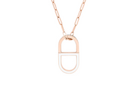 DIOR 18K Rose Gold Diamonds Necklaces Women's Rose Gold