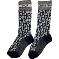 DIOR Mid Calf Socks Men's 1 Pack Blue