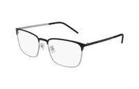 SAINT LAURENT Rectangular Eyeglass Frames Men's Black
