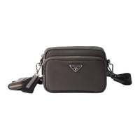 PRADA Saffiano Leather Crossbody Bag, Shoulder Bag Unisex Bamboo/Cork Beige