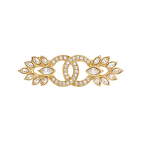 CHANEL Brooches Women's Gold