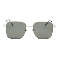 SAINT LAURENT Metal Square Sunglasses Women's Silver