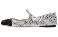 MIU MIU Casual Single Shoes Women's White Black