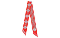 HERMES Silk Scarves Women's Garnet Red/Coral Red/Palma Purple