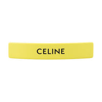 CELINE Plastic Hair Clips Women's Yellow