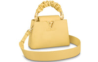 LOUIS VUITTON Capucines Cow Leather Crossbody Bag One Shoulder Handbag Mini Women's Ginger Yellow