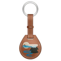HERMES Calfskin Keychains Men's Brown