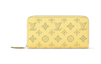 LOUIS VUITTON Zippy Cow Leather Wallet Women's Yellow