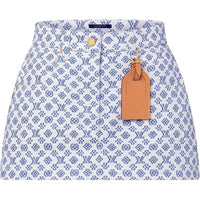 LOUIS VUITTON SS24 Casual Short Skirts Women's Blue