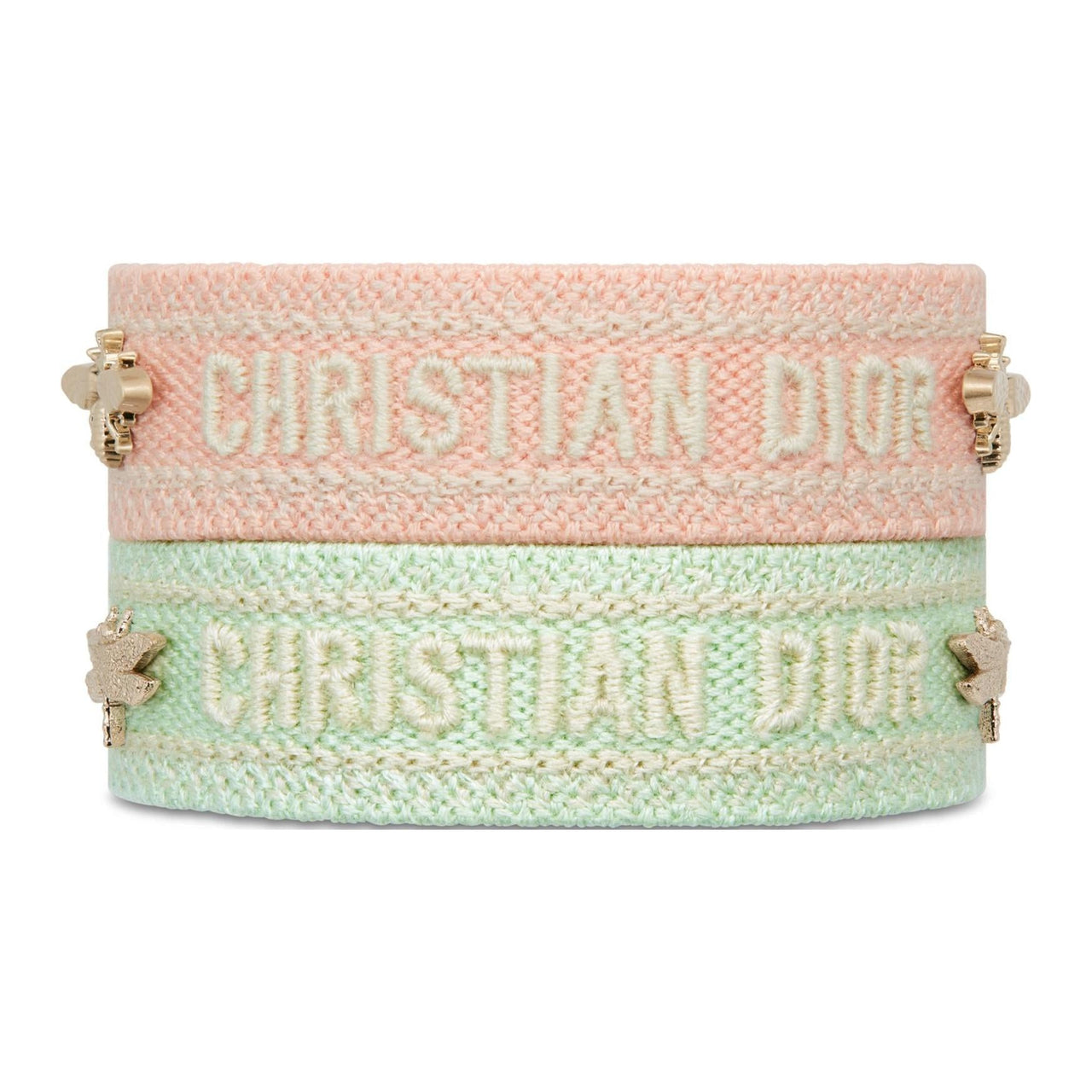 DIOR Metal Wristbands Women's Pink Green