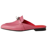 HERMES Oz Wrap-toe Slippers Women's Pink