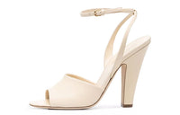 SAINT LAURENT Scandale High Heels Women's Ecru