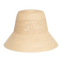 CELINE Triomphe Cloche Hat In Straw